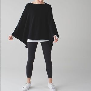lululemon athletica Black Knit Poncho